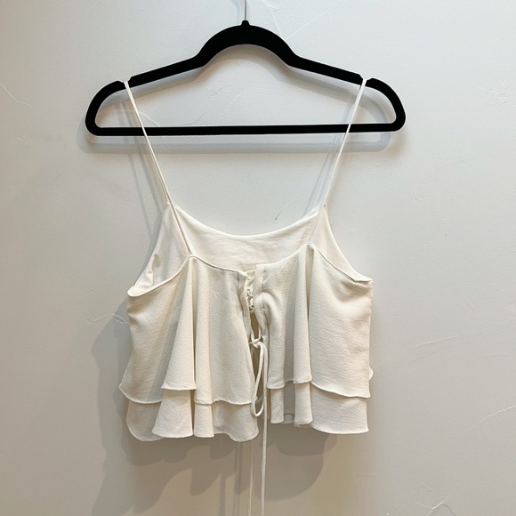 Free People Tropical Wave Crop Top in Cream - Picture 4 of 6